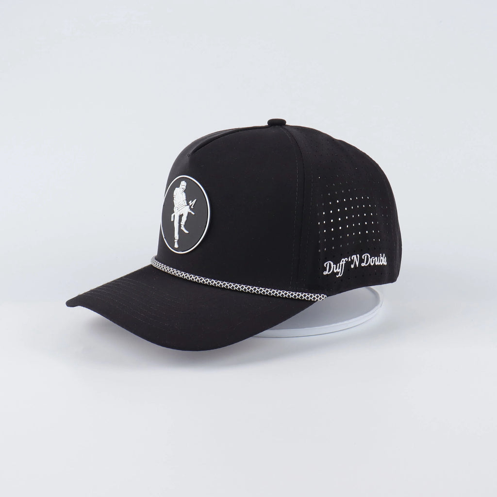Black performance snapback