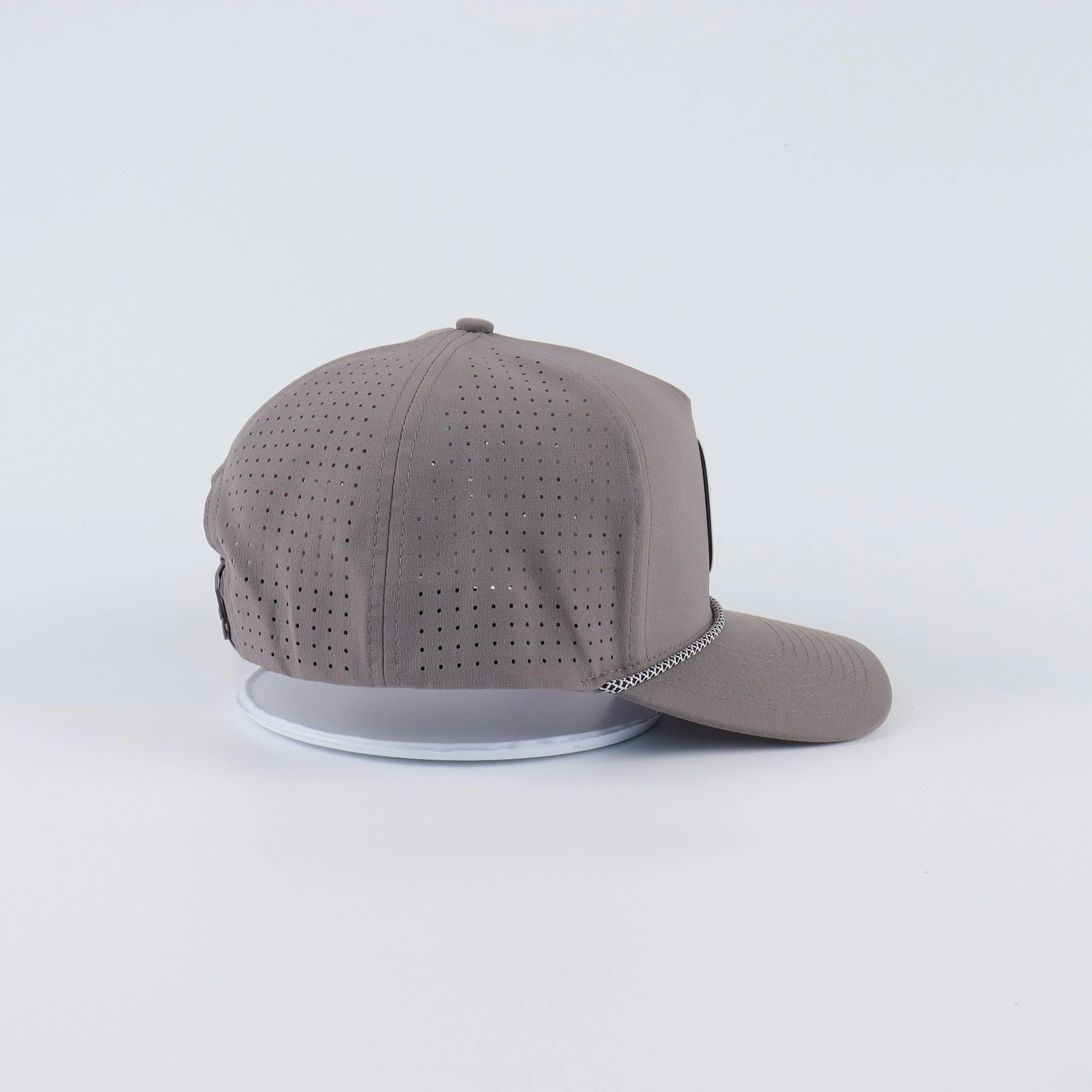 Gray performance snapback
