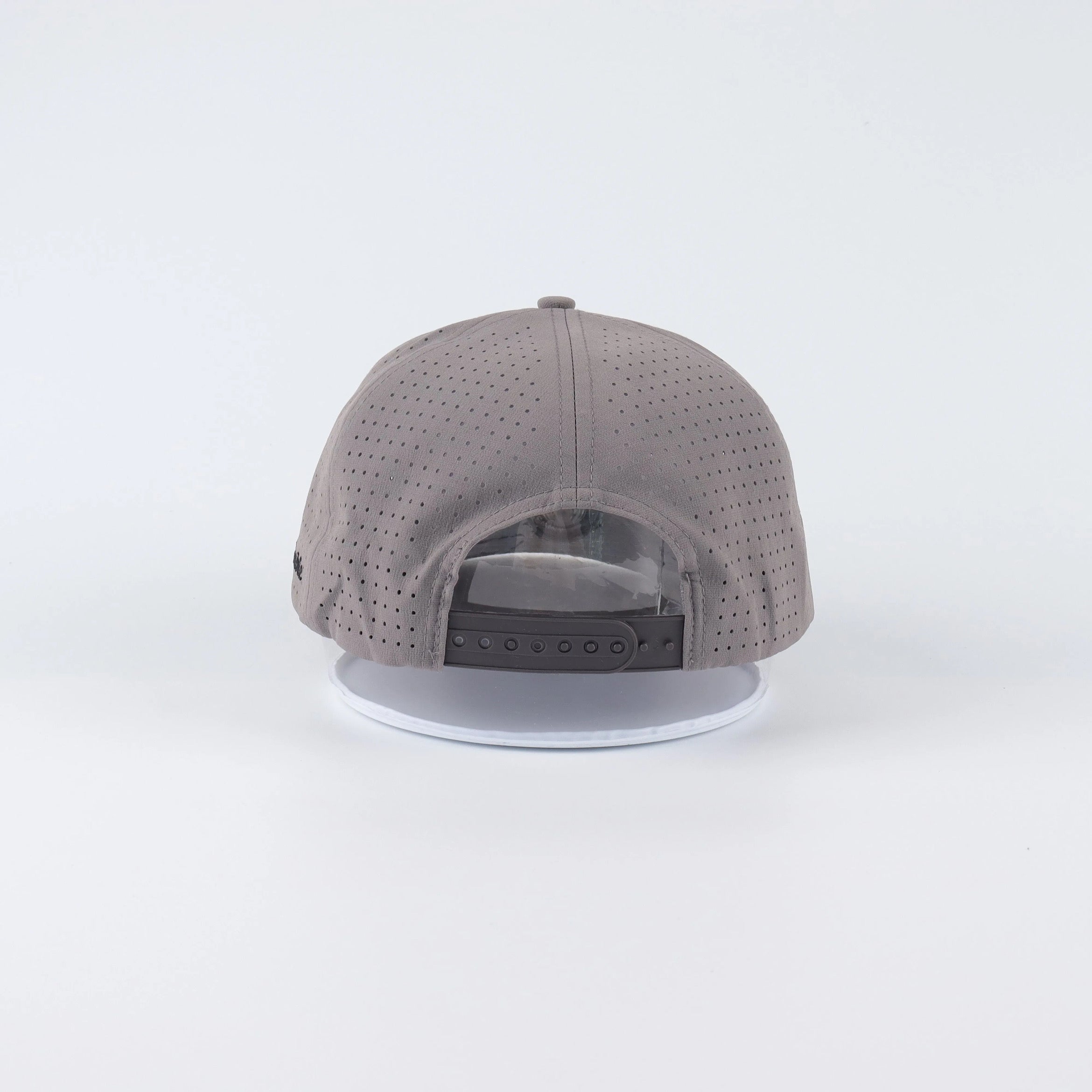 Gray performance snapback