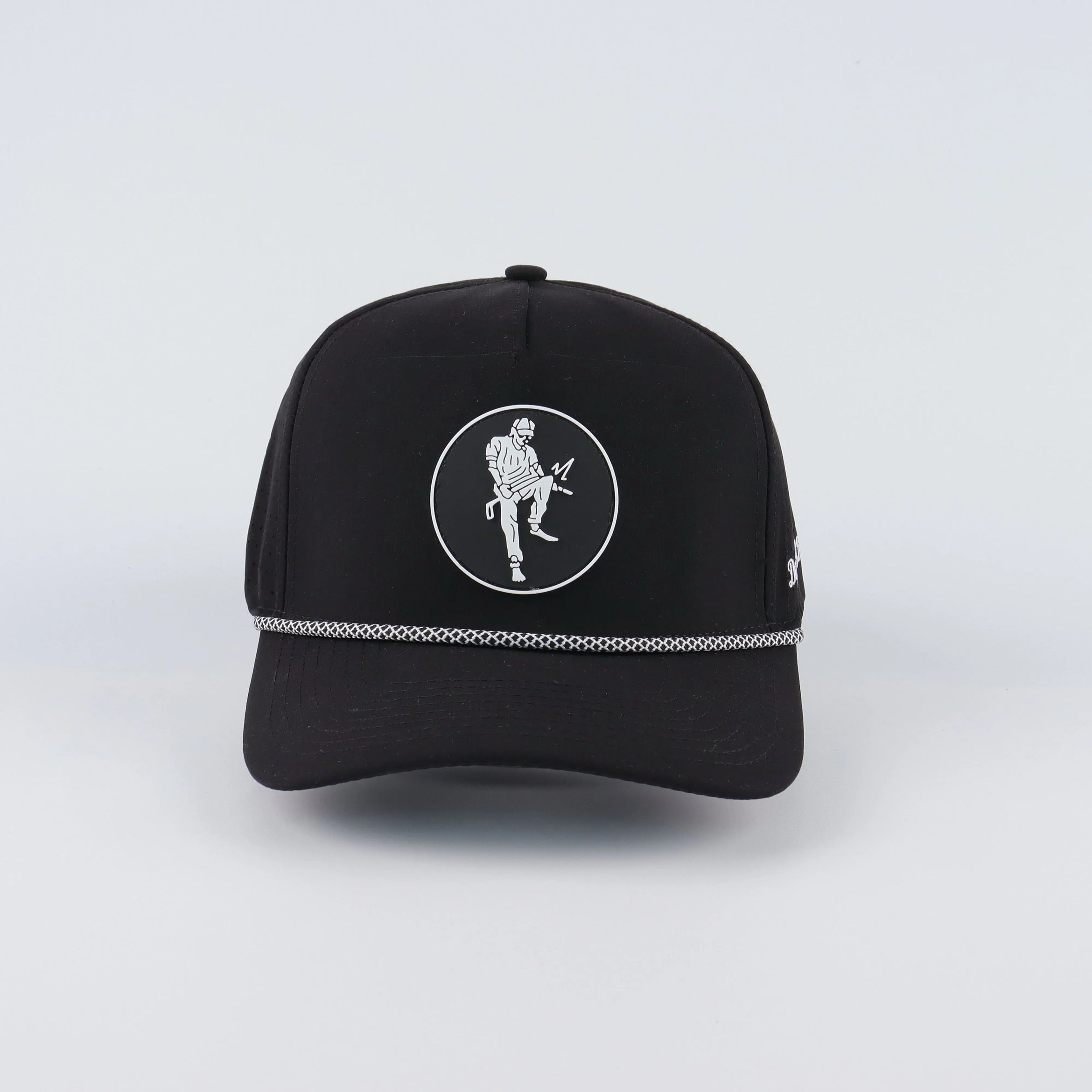 Black performance snapback