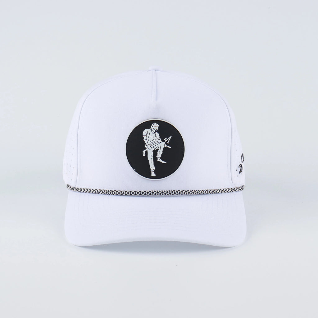 White performance snapback