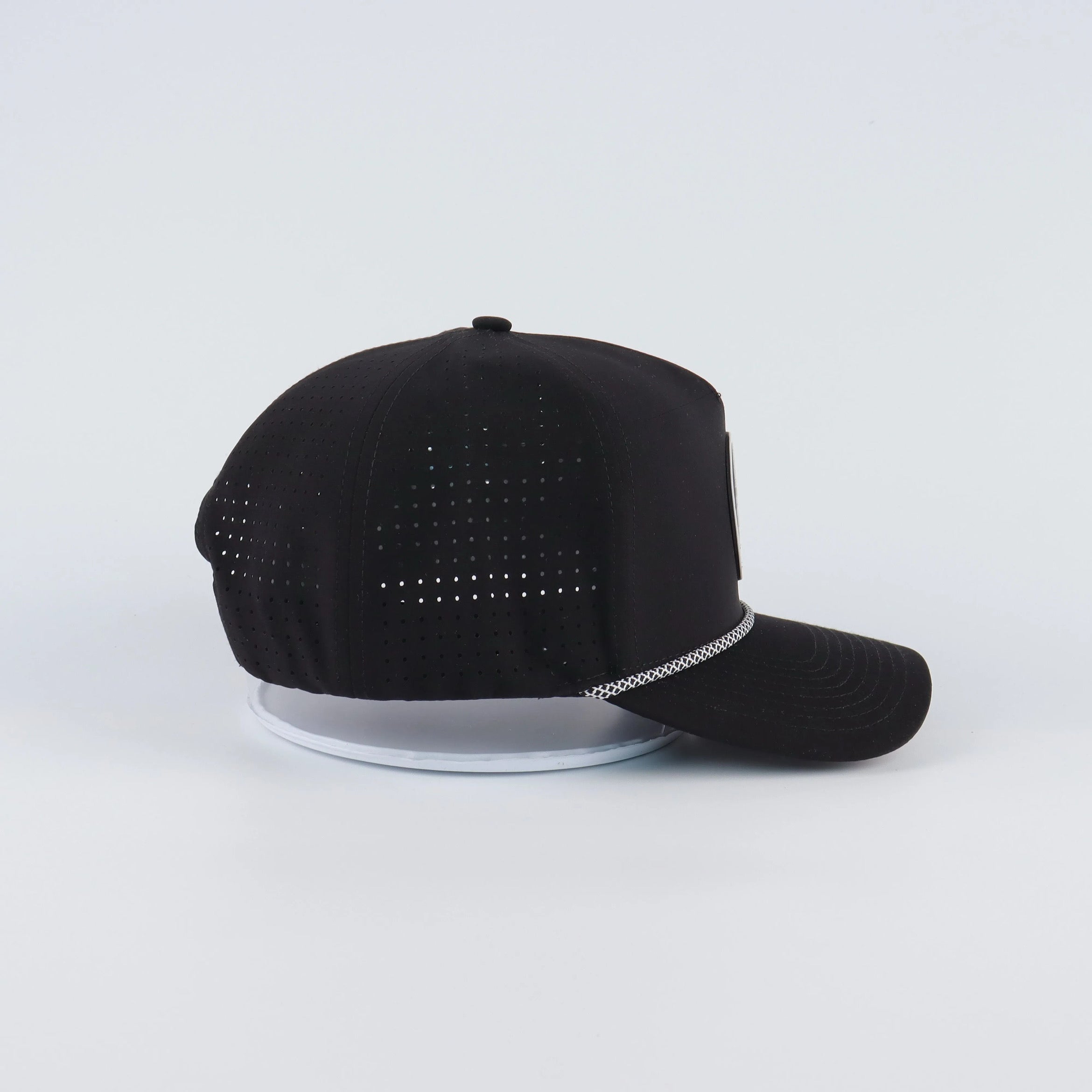 Black performance snapback