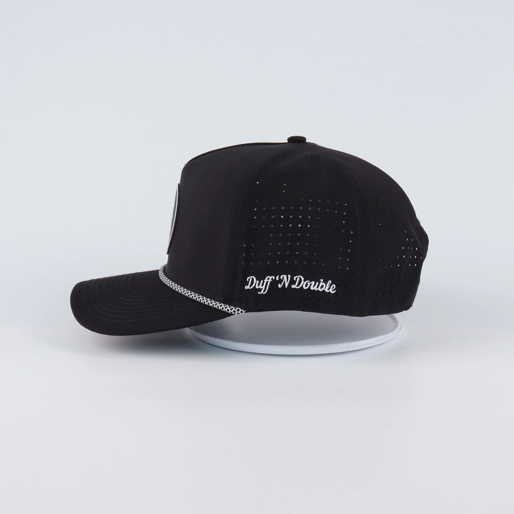 Black performance snapback