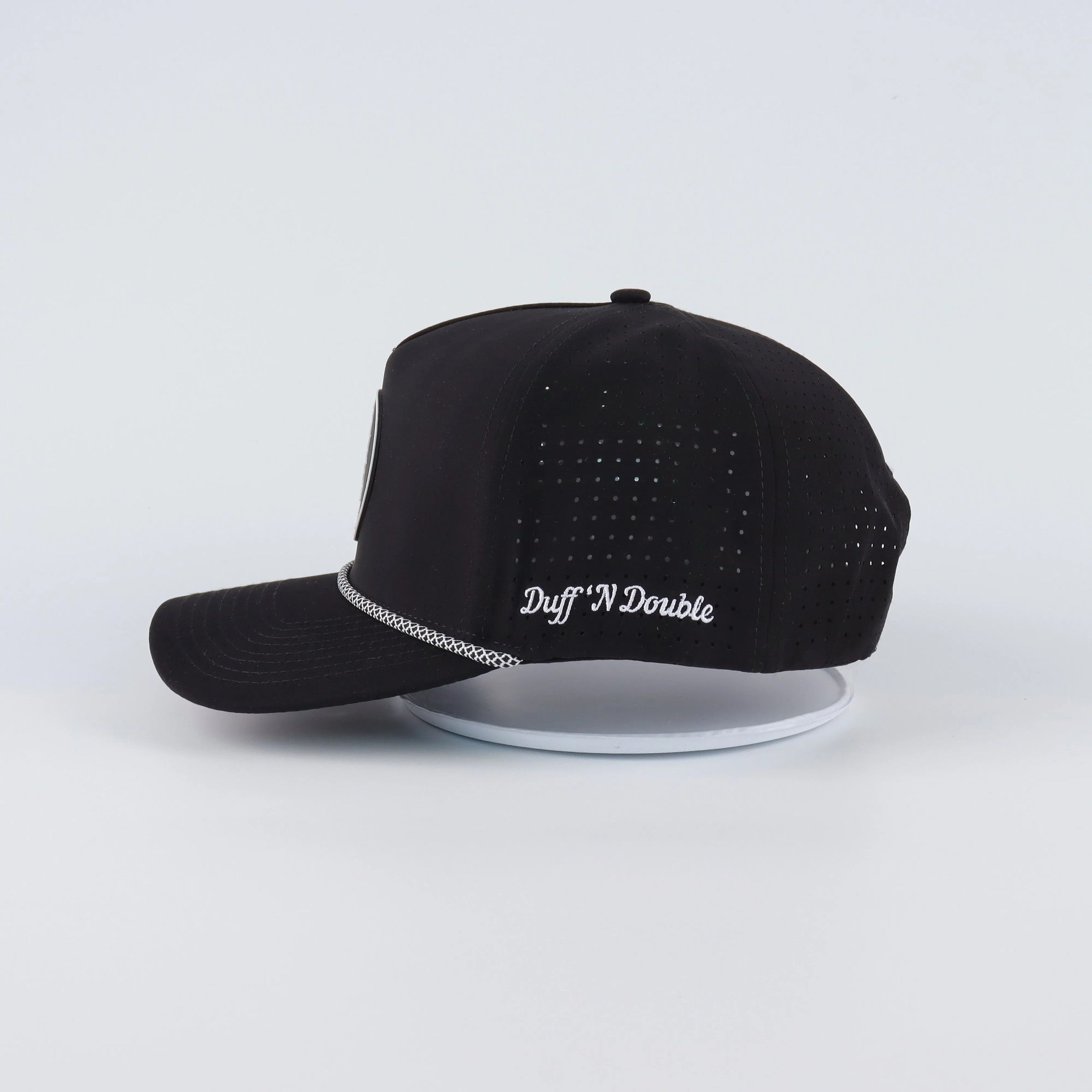 Black performance snapback